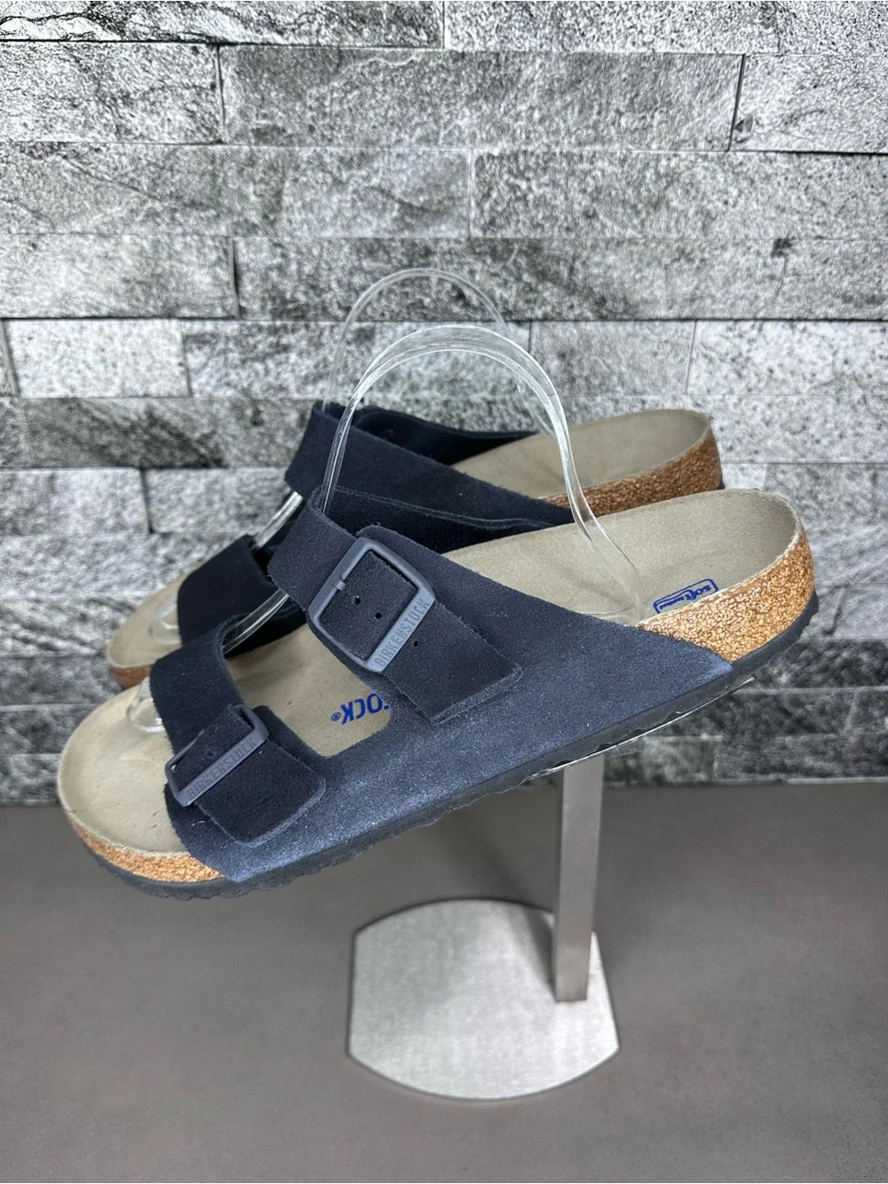 Birkenstock Arizona Midnight Suede Soft-footbed Sandals - M11 -NEW